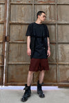 BORIS BIDJAN SABERI Plant-dyed drawstring shorts P21 F1506F-W